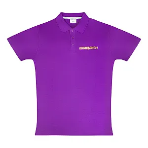 Фирменная футболка-поло Ermenrich, фиолетовая, размер XL, изображение 1