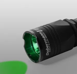 Фонарь тактический Armytek Dobermann, зеленый свет, изображение 2
