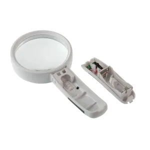 Лупа на ручке Veber 5х, 90 мм, с подсветкой (B90), изображение 3