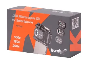 Набор микроскопов для телефона с подсветкой Levenhuk Kelvin TMC50, изображение 3