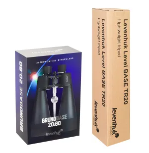 Набор: бинокль Levenhuk Bruno BASE 20x80 со штативом, изображение 17