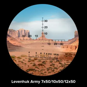 Бинокль Levenhuk Army 12x50 с сеткой, изображение 4