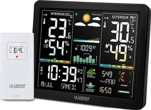 Метеостанция La Crosse WS6236 с цветным экраном, черная, изображение 2