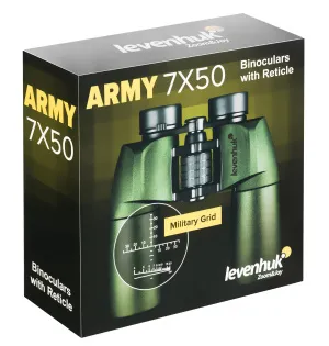 Бинокль Levenhuk Army 7x50 с сеткой, изображение 14