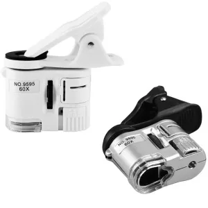 Микроскоп Kromatech 60x мини, с подсветкой (1 LED) и ультрафиолетом (9595W), изображение 2