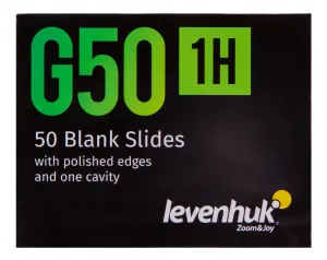 Стекла предметные с лункой Levenhuk G50 1H, 50 шт., изображение 7