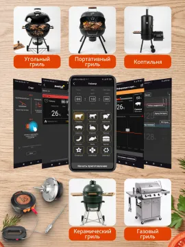 Термометр для мяса Levenhuk Wezzer Grill BT40, изображение 18