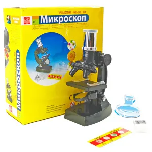 Микроскоп игрушечный EDU-TOYS 100x, 200x, 300x, изображение 3